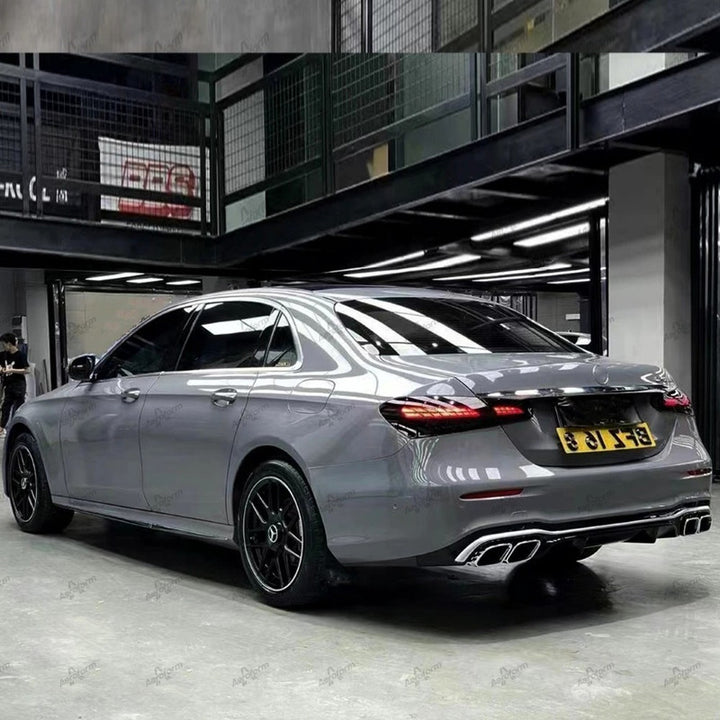 Car Craft Compatible With Mercedes Benz E Class W213 Lci 2021-2023 Upgrade Facelift Convert To Amg Amge63 E63 Bodykit Front Rear Bumper Gril Trim Skirt Diffuser Exhaust Pipe Tip Side Skirt Running Board