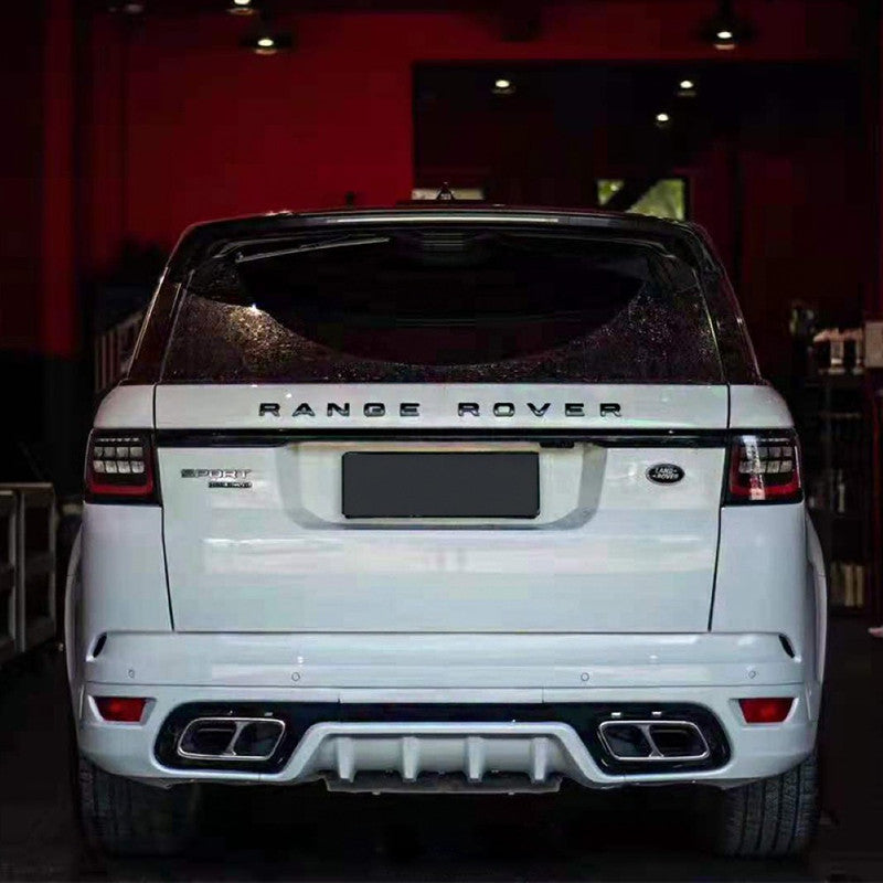 Car Craft Compatible With Land Range Rover Rr Sport 2018-2020 Upgrade To 2021+ Svr Bodykit Bumper Grill Side Skirts Splitter Diffuser Exhaust Tip Pipe