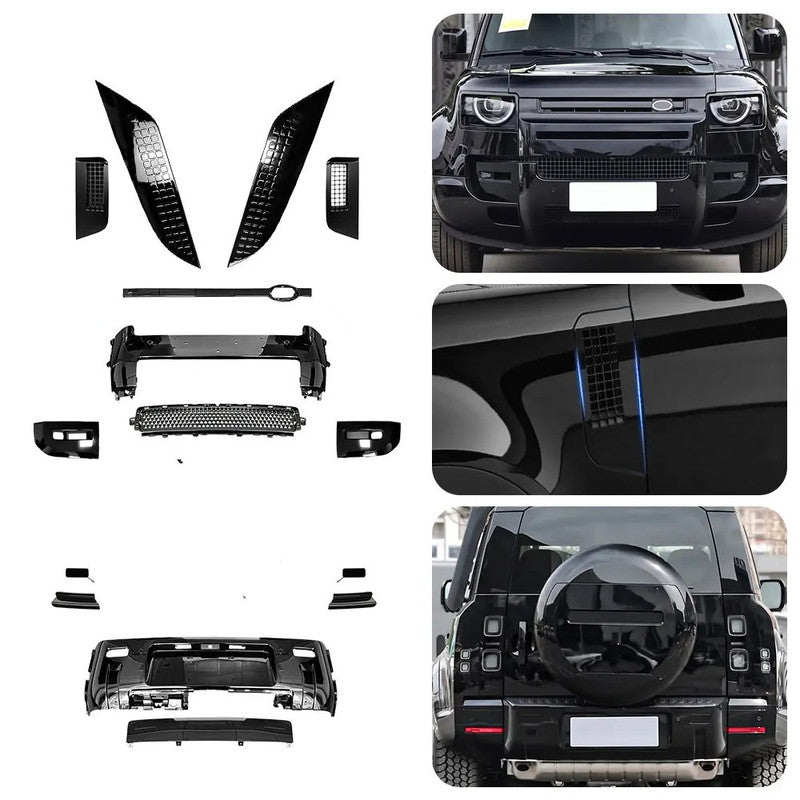 Car Craft Compatible With Land Range Rover Defender 90 110 130 L663 2026 Upgrade Coversion Obsidian Bodykit Bumper Fender Hood Vent Fog Grill Cover Trim Skirt - CAR CRAFT INDIA