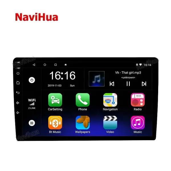 9 Universal 2DIN Car Radio Android 10 Custom Audio IPS Touch Screen GPS Navigation DSP Carplay USB Stereo Connection