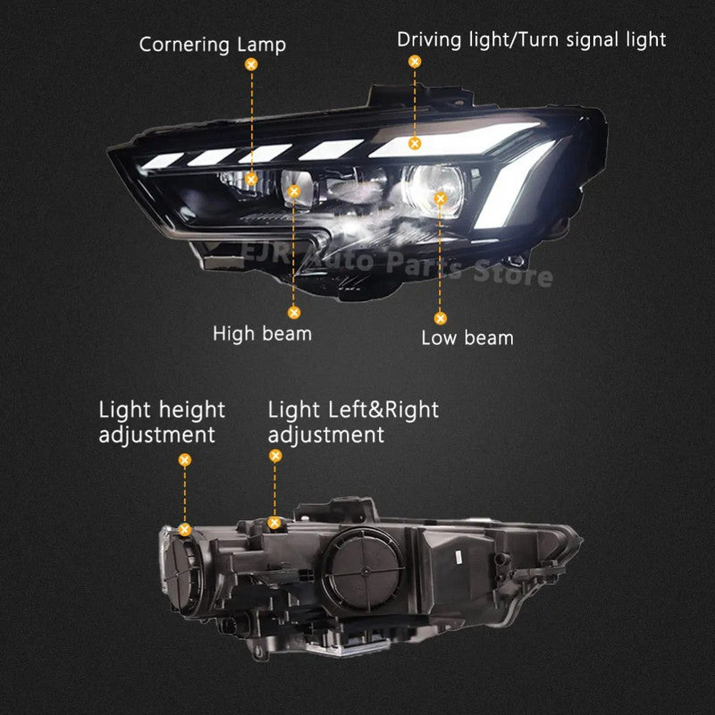 Car Craft Compatible With Audi A3 2013-2016 Helogen Car Front Upgraded Head Light Lamp Xenon Headlight Retrofit Upgrade Modified Led Drl Hid Matrix Style