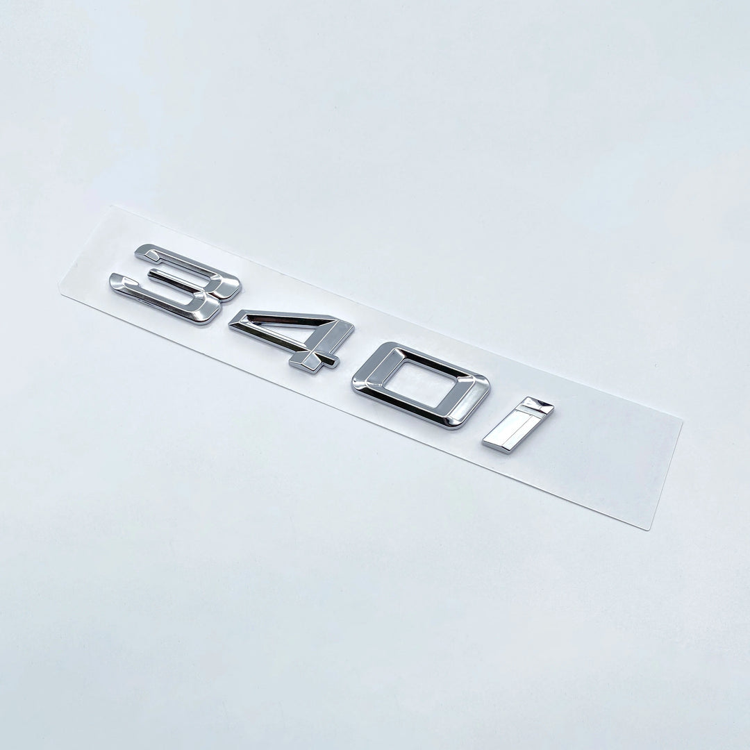 Car Craft Compatible With Bmw 3 Series E36 E46 E90 E91 E92 E93 F30 F34 F90 G20 G28 G80 340i Chrome Badge Emblem Logo Letter - CAR CRAFT INDIA
