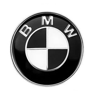 Car Craft Compatible With Bmw 1 2 3 4 5 6 7 Series Z4 X1 X2 X3 X4 X5 X6 X7 Alloy Wheel Cap Hub Badge Emblem Logo Black And White 68mm - CAR CRAFT INDIA