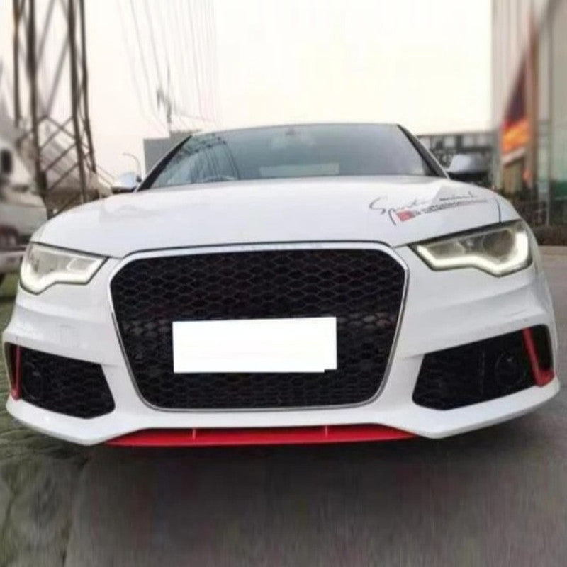Car Craft Compatible With Audi A6 2016-2018 Upgrade Facelift Convert To Rs6 Bodykit Bumper Grill Fog Gril Trim Skirt Rsu