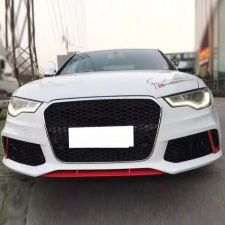 Car Craft Compatible With Audi A6 2016-2018 Upgrade Facelift Convert To Rs6 Bodykit Bumper Grill Fog Gril Trim Skirt Rsu