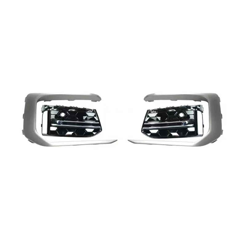 Car Craft Compatible With Audi A6 S6 Rs6 C8 2019-2023 Front Rs6 Sport Bumper Upgraded Fog Lamp Light Gril Cover Mesh Trim Silver Chorme - CAR CRAFT INDIA