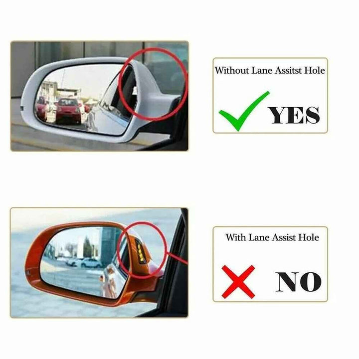 Car Craft Compatible With Audi A6 C7 S6 Rs6 2012-2018 Side Rear View Case Wing Cap Shell Housing Mirror Covers 3m Tape Pasting Style Glossy Black CC-11512