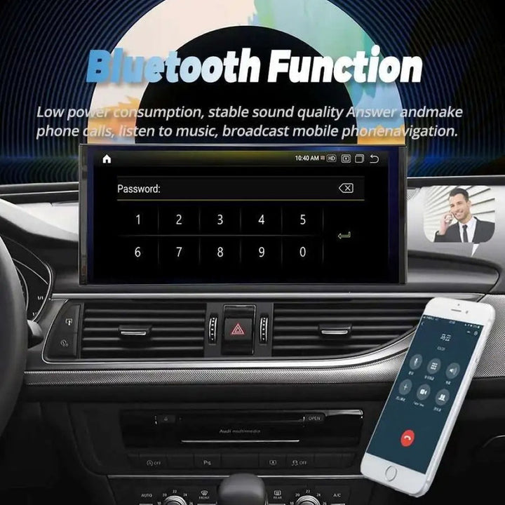 Car Craft Compatible With Audi A6 C7 A7 2012-2018 Digital Infotaiment Touch Screen Android Multimedia Player Gps Navigation Radio Carplay Android Auto 10.25 Inch Android 13, 8 Core 4gb+64gb Storage