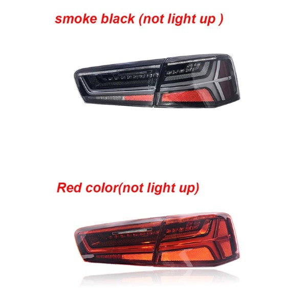 Car Craft Compatible With Audi A6 C7 2011-2016 Car Rear Upgraded Tail Light Lamp Xenon Taillight Retrofit Upgrade Modified Led Drl Hid Light Matrix Style SMOKE - CAR CRAFT INDIA