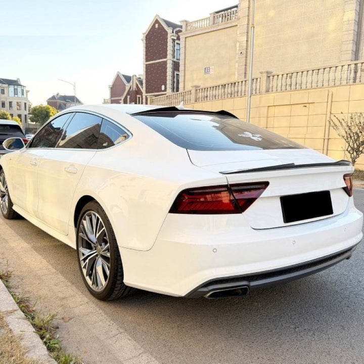 Car Craft Compatible With Audi A7 S7 Rs7 2011-2017 Rear Trunk Wing Boot Roof Lip Spoiler Zst-1431 Adi-042 Gb Carbon Fiber Look - CAR CRAFT INDIA