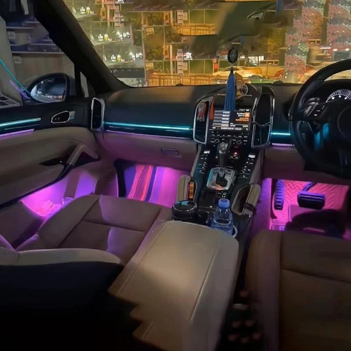 Car Craft Compatible With Porsche Cayenne 958 2010-2017 Symphony Dynamic Center Control Door Led Decoration Atmosphere Lamp Interior Illuminated Lamp Ambient Starlight Light 26 In 1 Rhd - CAR CRAFT INDIA