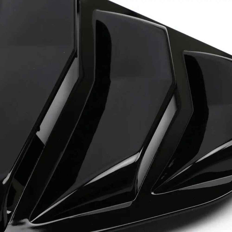 Car Craft Compatible With Toyota Camry 2018-2023 Car Rear Window Shutter Cover Louver Side Vent Trim Triangle Carbon Fiber Look