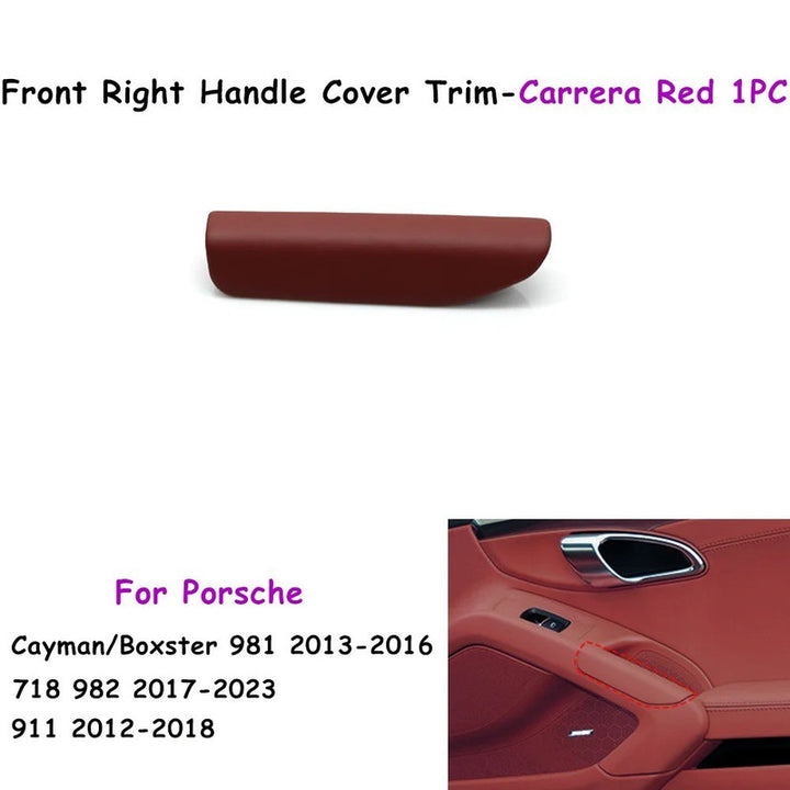 Car Craft Compatible With Porsche Cayman Boxster 981 2013-2016 718 982 2017-2023 911 991 2012-2018 Car Interior Inner Door Handle Cover Trim Carrera Red Right 98155553400ow5-c - CAR CRAFT INDIA