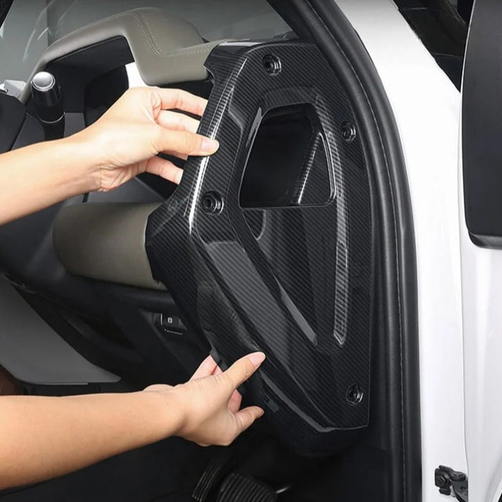 Car Craft Compatible With Range Land Rover Defender 90 110 130 L663 Lr129997 2020+ Car Interior Inner Instrument Dashboard Panel Side Decorative Frame Panel Trim Cover Real Carbon Fiber - CAR CRAFT INDIA