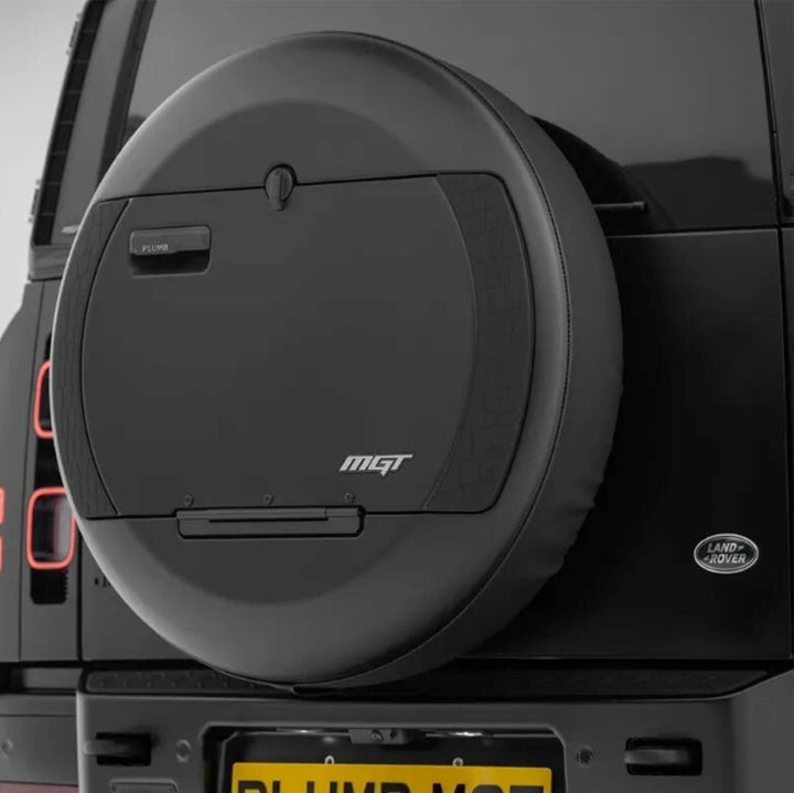Car Craft Compatible With Land Range Rover Defender 90 110 130 L663 2020-2026 Plumb M One Series M-gt Rear Extended Spare Tire Tyre Wheel Cover Black Mgt-010