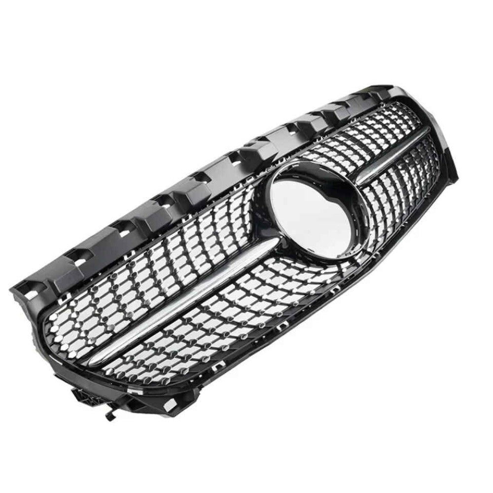 Car Craft Compatible With Mercedes Benz Cla Class W117 C117 X117 2013-2019 Upgrade Front Bumper Cla45 Amg Show Grill Diamond Black CC-1748