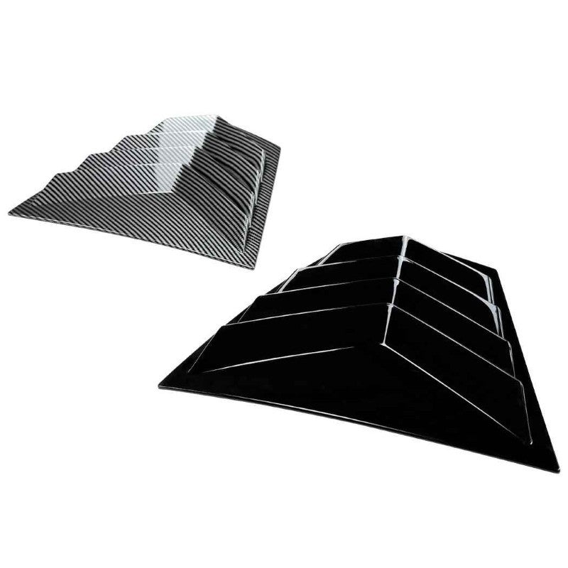 Car Craft Compatible With Bmw 3 Series E46 M Sport 1998-2005 Rear Window Louver Cover Trim Zst-1425 Gb Glossy Black - CAR CRAFT INDIA