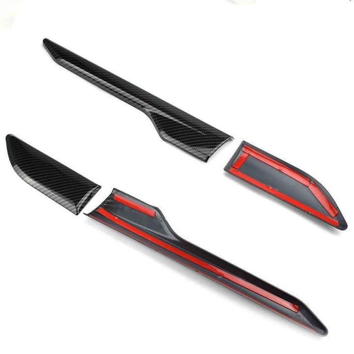 Car Craft Compatible With Land Rover Range Rover Evoque 2012-2018 Fender Side Air Vent Outlet Cover Trim Decorative Set Carbon Fiber Look - CAR CRAFT INDIA