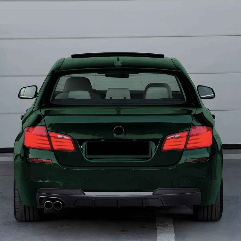 Car Craft Compatible With Bmw 5 Series F10 2010-2017 M Sport M5 Rear Bumper Lip Splitter Diffuser Skirts 00- Carbon Fiber Look Zst-1424 00-cf Carbon Fiber Look - CAR CRAFT INDIA