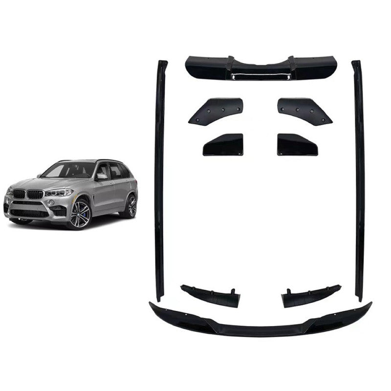 Car Craft Compatible With Bmw X5 F15 2014-2018 M Tech Bumper Bodykit M Performance M Tech Mt Bodykit Body Kit Front Lip Splitter Skirt Side Skirt Rear Afte Rlip Diffuser Trim Gc F15 012