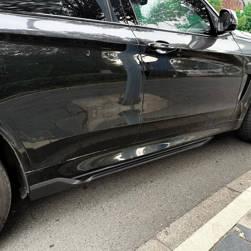Car Craft Compatible With Bmw X5 F15 2014-2018 M Sport Side Skirt Splitter Trim Running Board Zst-1262 Cf Carbon Fiber Look