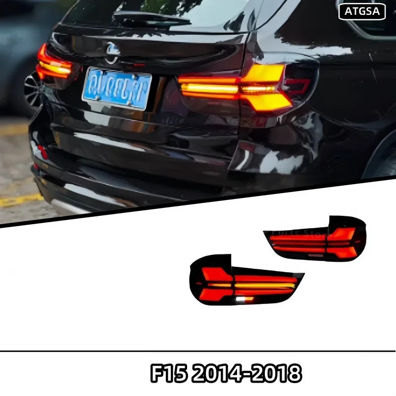 Car Craft Compatible With Bmw 5 X5 F15 2014-2018 Car Rear Upgraded Tail Light Lamp Xenon Taillight Retrofit Upgrade Modified Led Drl Hid Light G05 Style Red - CAR CRAFT INDIA