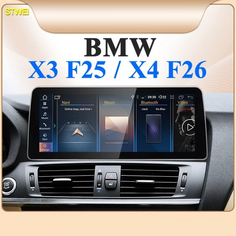 Car Craft Compatible With Bmw X3 X4 F25 F26 2011-2018 Android Multimedia Infotainment Player With Wireless Carplay And Android Auto 8+128gb Gb Nbt 12.3 Inch