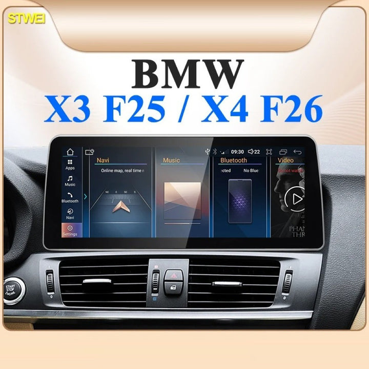 Car Craft Compatible With Bmw X3 X4 F25 F26 2011-2018 Android Multimedia Infotainment Player With Wireless Carplay And Android Auto 8+128gb Gb Nbt 12.3 Inch