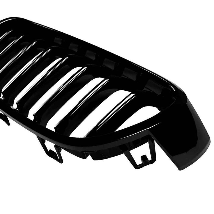 Car Craft Compatible With Bmw 3 Series F30 F80 2012-2018 M3 M4 Front Bumper Show Mesh Grill Single Line Bar Zst-1329 Single Glossy Black - CAR CRAFT INDIA