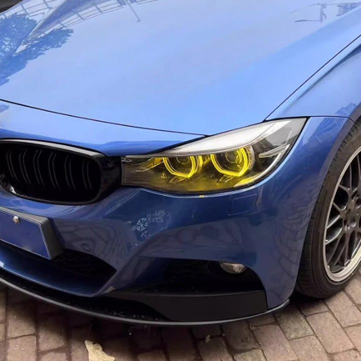 Car Craft Compatible With Bmw 3 Series Gt F34 2012-2015 Led Style Headlight Drl Daytime Running Light Angel Eye Led Module Yellow Chip Color Csl Style Europe - CAR CRAFT INDIA