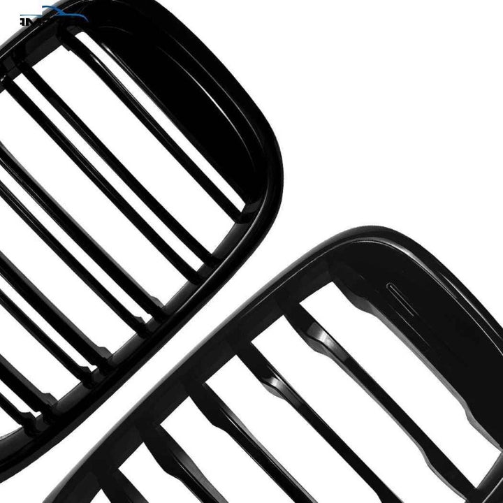 Car Craft Compatible With Bmw X3 G01 X4 G02 Pre-facelift 2018-2022 Front Bumper Show Mesh Grill Dual Line Bar Zst-1461 Dual Glossy Black - CAR CRAFT INDIA