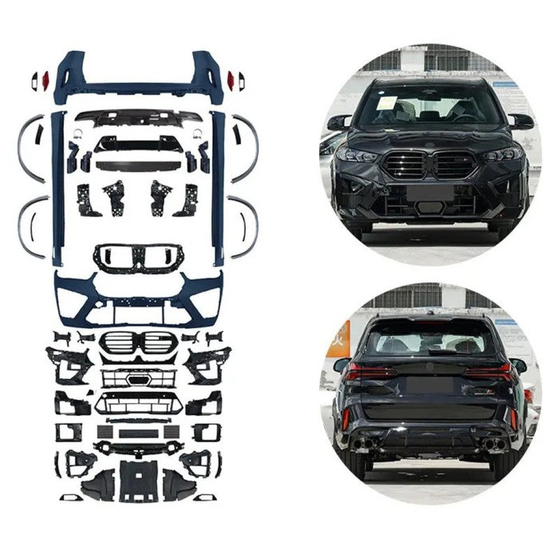 Car Craft Compatible With Bmw X5 G05 Lci 2023-2026 Upgrade Convert To M Sport M Performance X5m Bodykit Body Kit Front Rear Bumper Side Skirt Splitter Grill Lip Diffuser Exhaust Pipe Tip Wheel Arch Trim Set Gc G05 G18 026