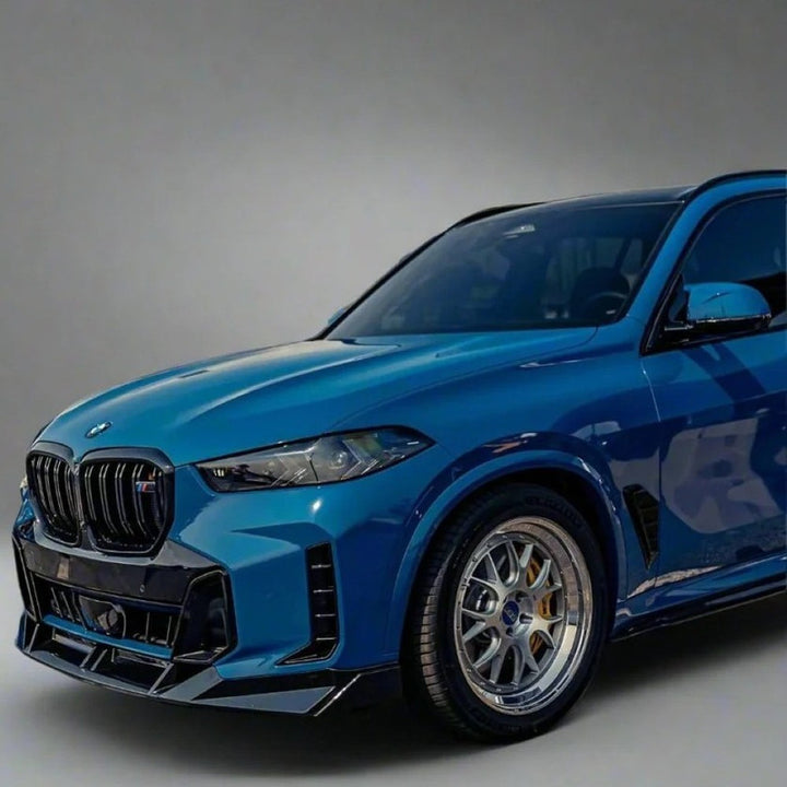Car Craft Compatible With Bmw X5 G05 2023+ M Sport X5m Front Bumper Lip Splitter Skirts Trim V Ten Vten Style - CAR CRAFT INDIA