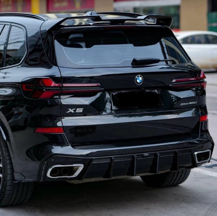 Car Craft Compatible With Bmw X5 G05 2023+ M Sport X5m Trunk Wing Boot Lip Roof Spoiler Trim Skirts V Ten Vten Style - CAR CRAFT INDIA