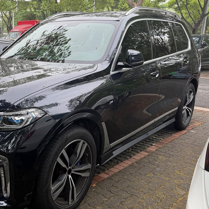 Car Craft Compatible With Bmw X7 G07 2019-2026 M Sport Side Skirt Splitter Trim Running Board Zst-1505 Cf Carbon Fiber Look