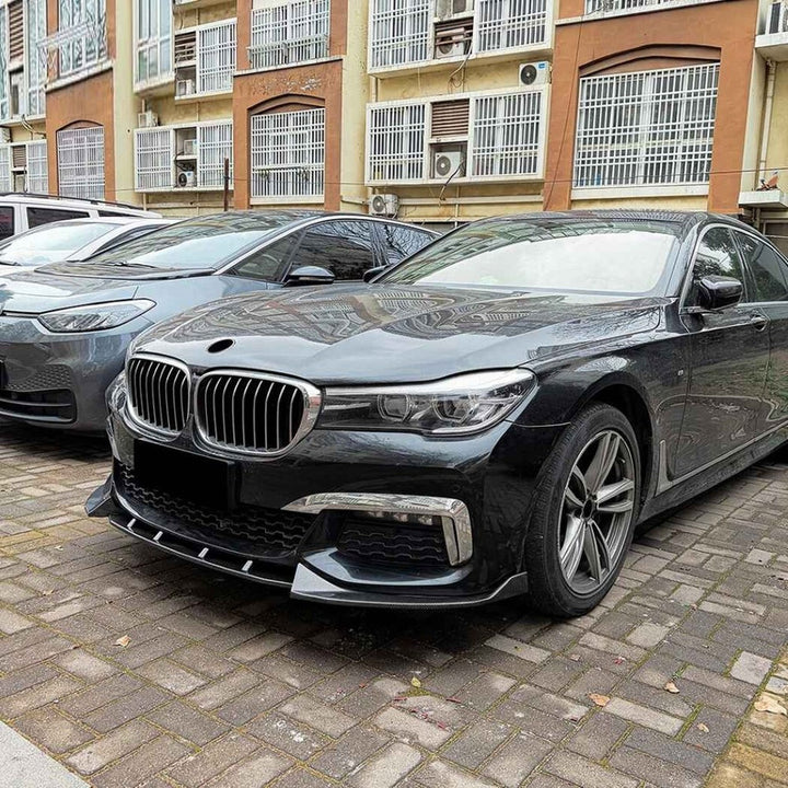 Car Craft Compatible With Bmw 7 Series G11 G12 Pre-facelift 2016-2018 M Sport Bumper Front Lip Splitter Skirt Trim Zst-1537 Gb Glossy Black