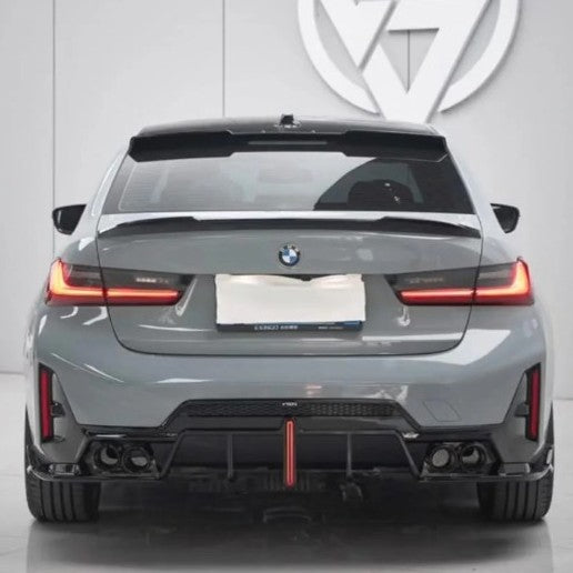 Car Craft Compatible With Bmw 3 Series G20 G28 Lci 2019-2026 M Sport M340i Roof Wing Boot Lip Roof Spoiler Trim Skirts V Ten Vten Style - CAR CRAFT INDIA