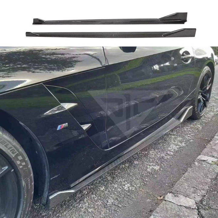 Car Craft Compatible With Bmw Z4 G29 2019-2025 Side Skirts Running Board Lip Splitter Skirts Trim Canard Real Carbon Fiber - CAR CRAFT INDIA