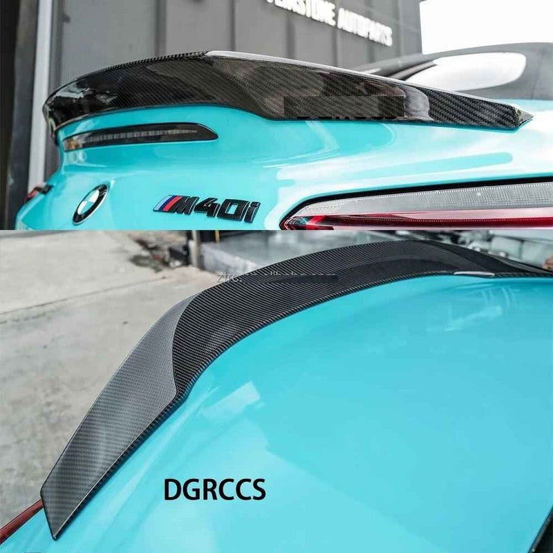 Car Craft Compatible With Bmw Z4 G29 2019-2025 Rear Trunk Wing Lip Boot Spoiler Splitter Real Carbon Fiber - CAR CRAFT INDIA
