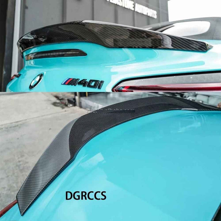 Car Craft Compatible With Bmw Z4 G29 2019-2025 Rear Trunk Wing Lip Boot Spoiler Splitter Real Carbon Fiber - CAR CRAFT INDIA