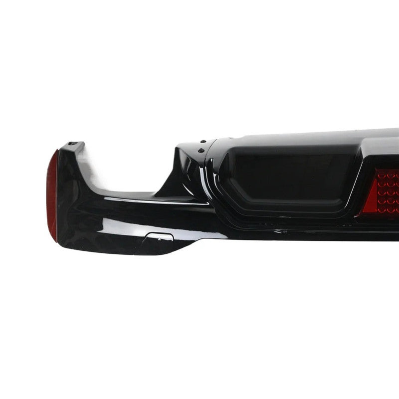 Car Craft Compatible With Bmw 5 Series G30 G38 F90 2018-2023 M Sport M5 Rear Bumper Lip Diffuser Skirt F1 M5 Style With Led Light G30/38-040/041 Gloss Black