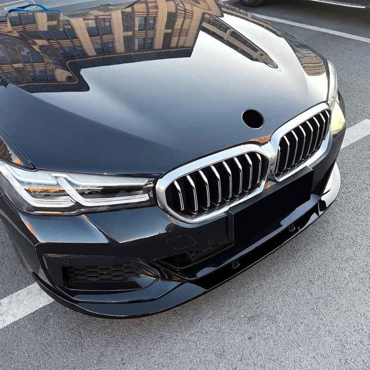 Car Craft Compatible With Bmw 5 Series G30 Lci 2021-2024 M Sport M Tech M Performance Bumper Front Lip Splitter Skirt Trim Zst-1514 Gb Glossy Black
