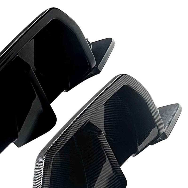 Car Craft Compatible With Bmw X3 G45 2025+ M Sport Rear After Bumper Lip Splitter Skirts Diffuser Zst-1158 Gb Glossy Black - CAR CRAFT INDIA