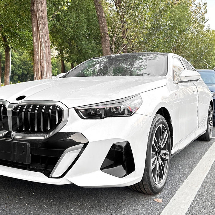 Car Craft Compatible With Bmw 5 Series G60 G68 2024+ Front Headlight Eyebrow Eyelid Skirt Trim Zst-979 Cf Carbon Fiber Look