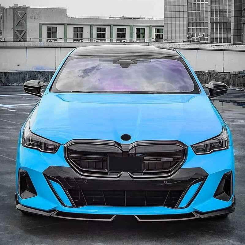 Car Craft Compatible With Bmw 5 Series G60 2024+ M Sprot M Performance Mp Front Bumper Lip Splitter Skirts Glossy Black G60/68-007/008 Gb Gc