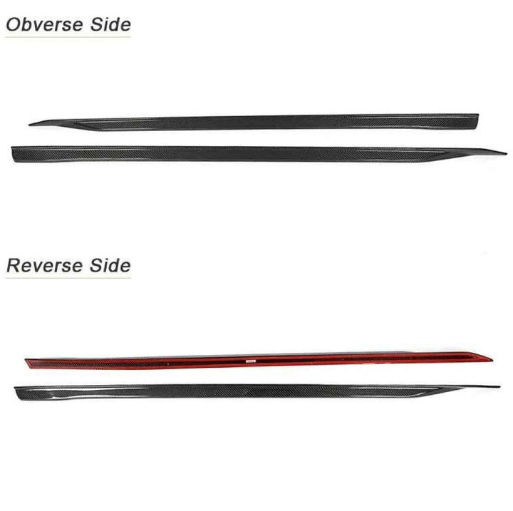 Car Craft Compatible With Bmw 5 Series G60 2024+ M Performance M Sports Mt Mp M5 Side Skirt Splitter Extension Carbon Fiber Look G60/68-011/012 Cf Gc