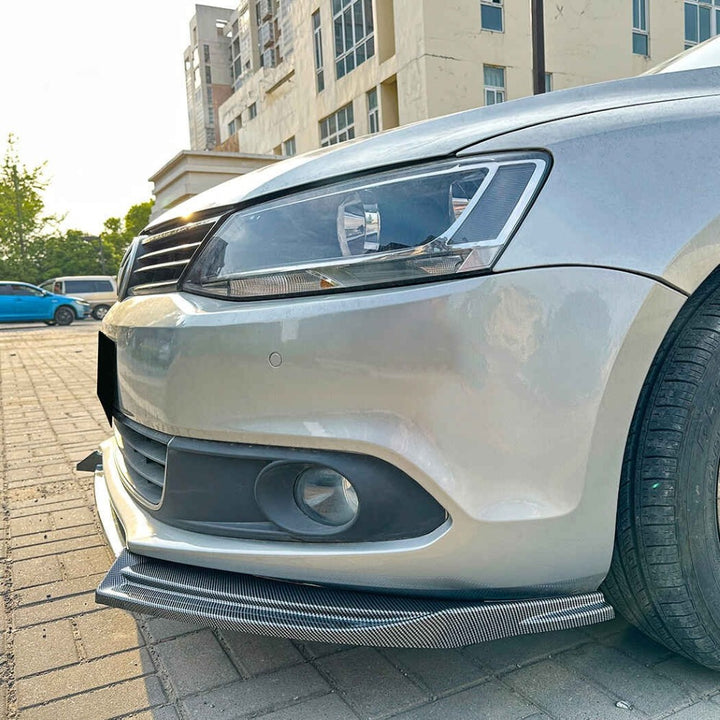 Car Craft Compatible With Vw Volkswagen Jetta 2011-2014 Mk6 Front Bumper Lip Splitter Skirts Glossy Black AR-VW-0189 ZST-1185 GB  CC-3609 - CAR CRAFT INDIA