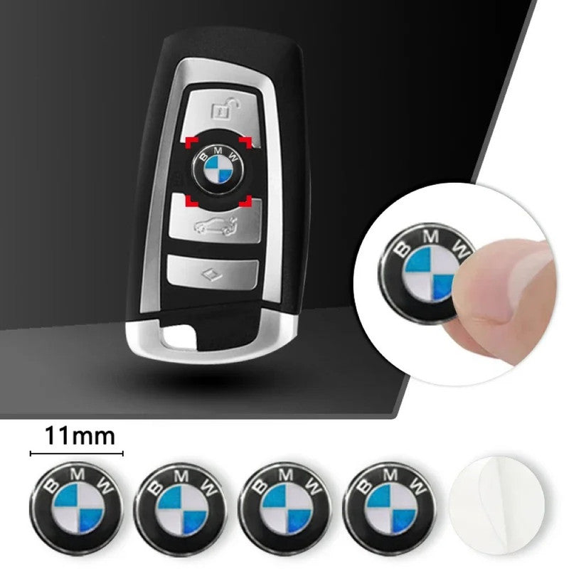 Logo Craft Compatible With Bmw F10 F02 F30 F25 F15 G20 G30 G05 G12 G70 G32 G07 G29 E60 E70 E90 E89 E84 G01 G02 1 2 3 4 5 6 7 Series X1 X3 X4 X5 X6 X7 Z4 Car Key Cover Logo Emble Badge Blue 11mm