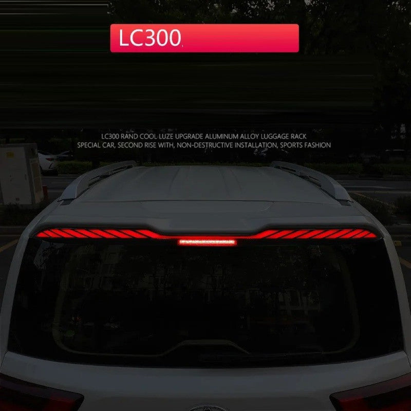 Car Craft Compatible With Toyota Land Cruiser Lc300 Lc 300 2022-2026 Rear Trunk Tail Wing Boot Roof Spoiler With Led Light - CAR CRAFT INDIA