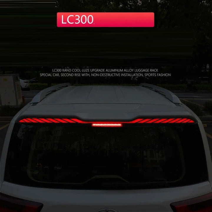 Car Craft Compatible With Toyota Land Cruiser Lc300 Lc 300 2022-2026 Rear Trunk Tail Wing Boot Roof Spoiler With Led Light - CAR CRAFT INDIA